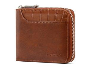 کیف پول مردانه کوچک زیپ دار سانی ستی SUNICETY S3123 men's PU short business zipper wallet