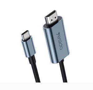 کابل تبدیل USB-C به HDMI یسیدو مدل HM10 طول 2 متر