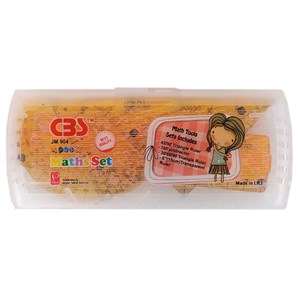 ست خط کش و گونیا و نقاله سی بی اس مدل ژله‌ای JM904 مجموعه 4 عددی