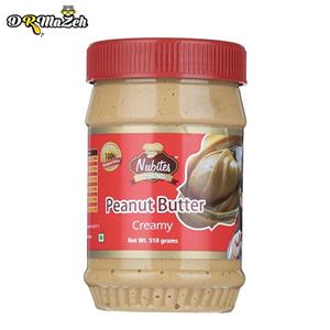 کره بادام زمینی نوباتز مقدار 510 گرم Nubites Peanut Butter Creamy 510gr