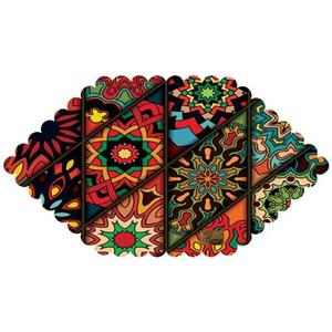 رومیزی مخمل رنس مدل T17-42542 سایز  30x50 سانتی متر