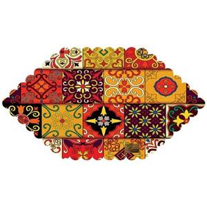 رومیزی مخمل رنس مدل T17-42541 سایز  30x50 سانتی متر