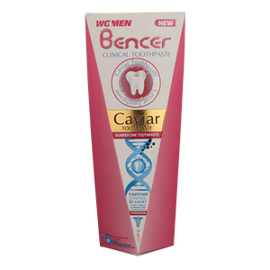 خمیر دندان بنسر خاویار مناسب خانم ها 75 میل Bencer Caviar Tooth Paste 75 ml For Women