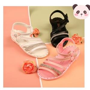 صندل دخترانه مجلسی شیک و زیبا سایز 22تا25 رنگ مشکی صورتی