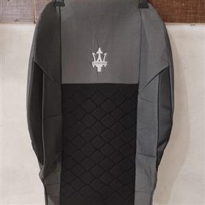 روکش صندلی ساینا مشکی طوسی جنس جودون چرم مدل مازراتی الگو مناسب و فیت