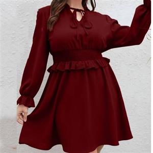 پیراهن عروسکی کمرچین سایز بزرگ سایزبندی 44 الی 50 رنگبندی ژورنال-لباس مجلسی سایز بزرگ-پیراهن مجلسی سایز بزرگ-تونیک مجلسی