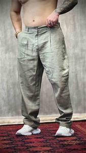 شلوار مردانه لینن کرم