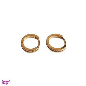 گوشواره زنانه ژوپینگ مدل حلقه ای نگینی کد 4007