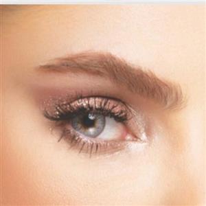 لنز چشم طبی رنگی rain bow مدل gray 3 ( tone 306) رنگ طوسی مرکز عسلی دور مشکی