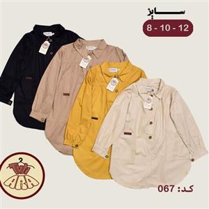 مانتویی  دخترانه کتان نخ تابستانی