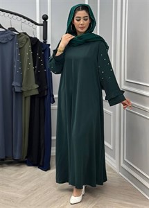 مانتو عبایی مرواریدی جنس کرپ الیزه  عبا کرپ الیزه عبای مجلسی عبا مجلسی عبا مشکی کرپ