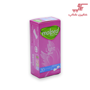 پد بهداشتی مولپد روزانه با عطر گل 20 عددی Molped Daily Care Flower Deo Light Sanitary Pad 20pcs