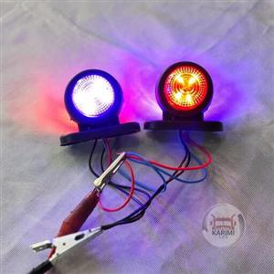 چراغ لاستیکی دورو کوچک  smd قرمز-آبی