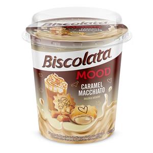 بیسکوئیت لیوانی بیسکولاتا با طعم کارامل ماکیاتو 125 گرم biscolata mood 