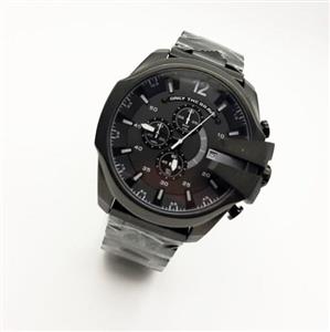 ساعت دیزل شاخدار مردانه فلزی مشکی سه موتوره