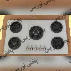 اجاق گاز صفحه ای شیشه ای سفید تیدومکث مدل S28W