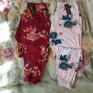 شلوار گیاهی خارجی زنانه فری سایزه فول کشه از سایز 38 تا سایز 50 میخوره به هر سایزی راحت جنس عالی طرح زیبا 