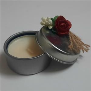 هدیه یا گیفت  شمع با قوطی فلزی مخصوص تولد و عروسی و مراسمات عزا