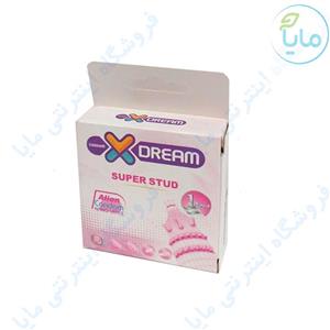 کاندوم فضایی دکمه دار  Xdream SUPER STUD  ایکس دریم بسته 1 عددی X Dream Super Stud Condom 1piece