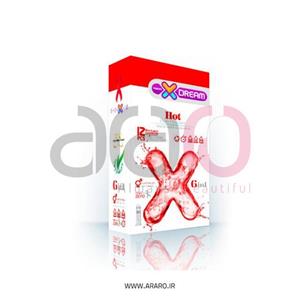 کاندوم داغ ایکس دریم XDREAM HOT  بسته 12 تایی X Dream Hot Condom 12pcs