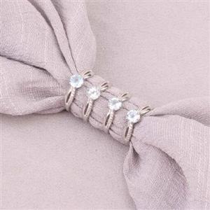 انگشتر تک نگین استیل با نگین سنگ توپاز طبیعی درجه یک