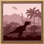 استیکر دیواری صالسو آرت طرح jurassic park a.z