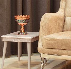 کاسه اجیل مس و پرداز ارتفاع 27cm