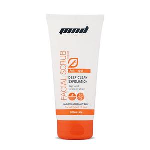 کرم اسکراب روشن کننده صورت مناسب پوست‌های لک دار (مناسب برای انواع پوست) ام ان دی