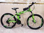 دوچرخه تاشو سایز ۲۶  مارک  JV LUKER  رنگ‌ سبز