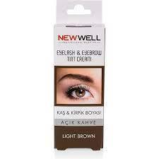کرم رنگ مژه و ابرو نیوول NEWWELL به رنگ قهوه ای روشن حجم ۳۰ میل