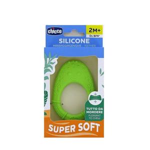 دندانگیر سیلیکونی چیکو طرح آووکادو  2ماه (super soft) 