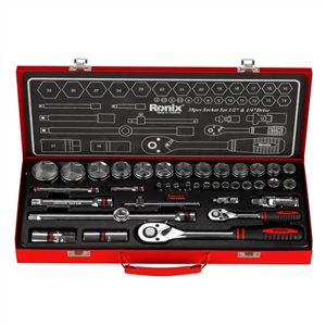 جعبه بکس RH-2638 رونیکس (38 پارچه 1/2 و 1/4 اینچ) drive-socket-wrench-set-2638-38pcs-ronix 