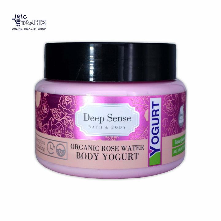 کرم ژل آبرسان بدن حاوی گلاب مناسب انواع پوست دیپ سنس 250 میل