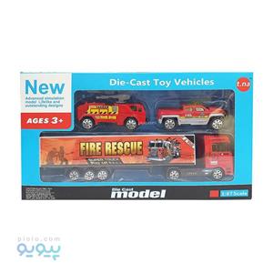 ماشین بازی هپی کید سری امداد مدل آتش نشانی کد 219 Happy Kid Rescue Vehicles FD 219 Toys Car