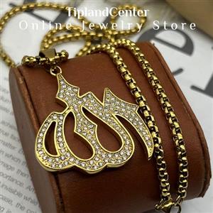 گردنبند الله نگین دار