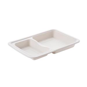 ظرف کاغذی باگاس دوخانه پیکنیک