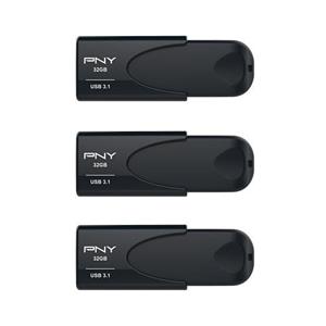 فلش مموری پی ان وای بسته سه عددی 32 گیگابایت مدل PNY ATTACHE4 USB3.1