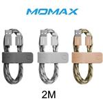 کابل شارژ لایتنینگ 2 متری مومکس Momax Elite Link Charger Cable با هولدر سیلیکونی... 