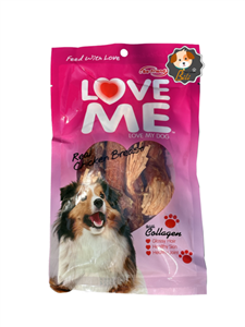 تشویقی سگ لاومی با طعم مرغ و هویج ـ LOVE ME REAL CHICKEN BREAST