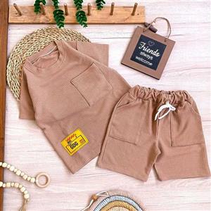 تیشرت شورتک طرح بیسکویتی