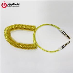 کابل فنری انتقال صدا AUX دی نت به طول 30 سانتی متر   D-NET Bouncy AUX Audio Cable 0.3 m