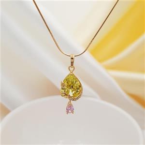 پلاک و آویز زنانه ژوپینگ مدل اشکی نگین دار