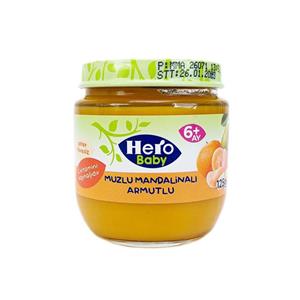 پوره میوه نارنگی و گلابی هروبیبی 125 گرمی