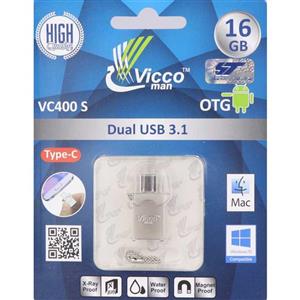 فلش Vicco VC400S 32GB OTG Type-C USB3.1