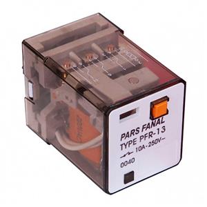 رله شیشه ای ۳ کنتاکت قفل شو ۲۲۰ ولت متناوب پارس فانال مدل PFR-23