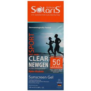 ژل ضد آفتاب هیدرو الکلی SPF 50 مناسب پوست های چرب و جوشدار 100 میل آردن سولاریس – کلییر نیوژن