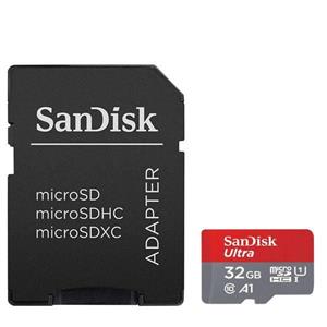 کارت حافظه microSDXC UHS-I سن دیسک همراه با آداپتور SD ظرفیت 32گیگابایت