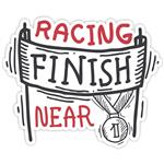 استیکر مدل BSB-00307 طرح Finish Racing