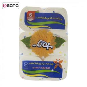 دستمال توالت بی تا بسته 6 عددی Bita Ultra Soft Toilet Paper 6pcs