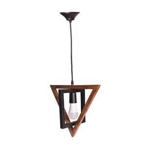 لوستر مثلث چوب فلز